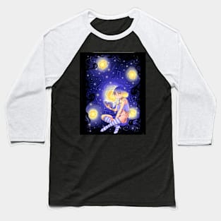 Galaxy Starry Night Baseball T-Shirt